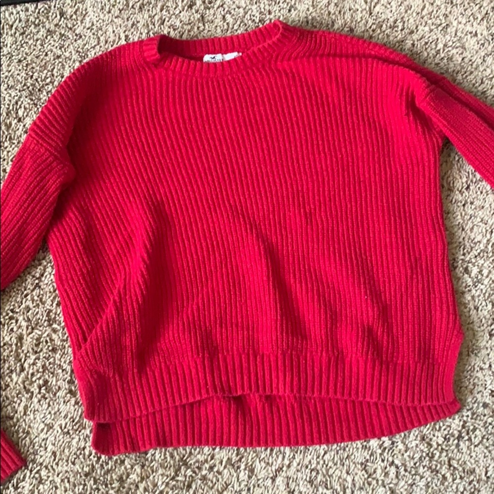 Red Hollister sweater